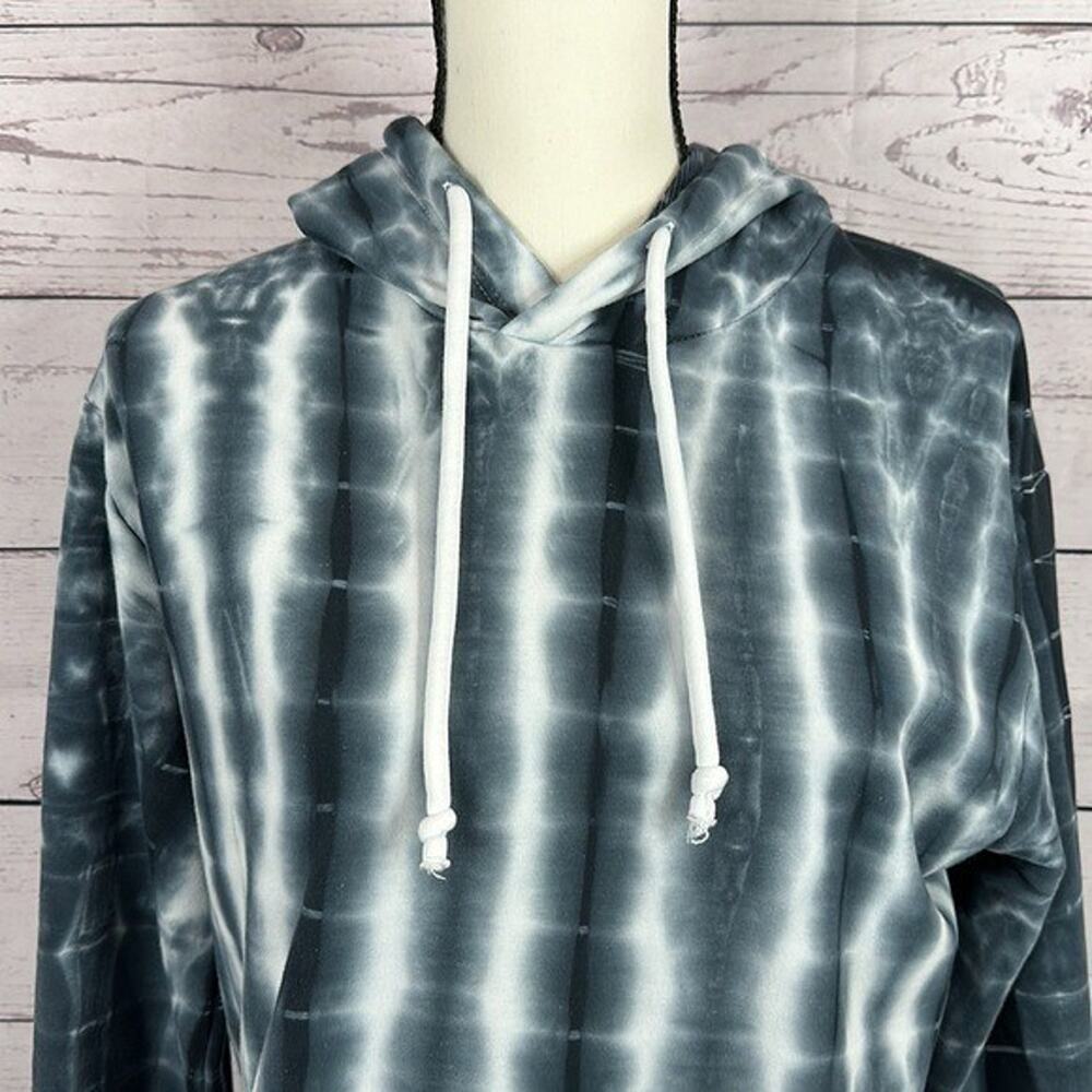 Chaser Sweatshirt Womens‎ Medium Blue Tie Dye Pull Over Oversized Hooded Sorona - Picture 8 of 11